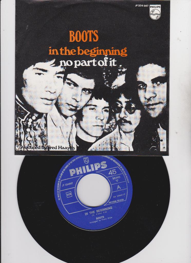Boots – In The Beginning   1968   BEAT nMINT, 7 inch, Single, Ophalen of Verzenden, Zo goed als nieuw