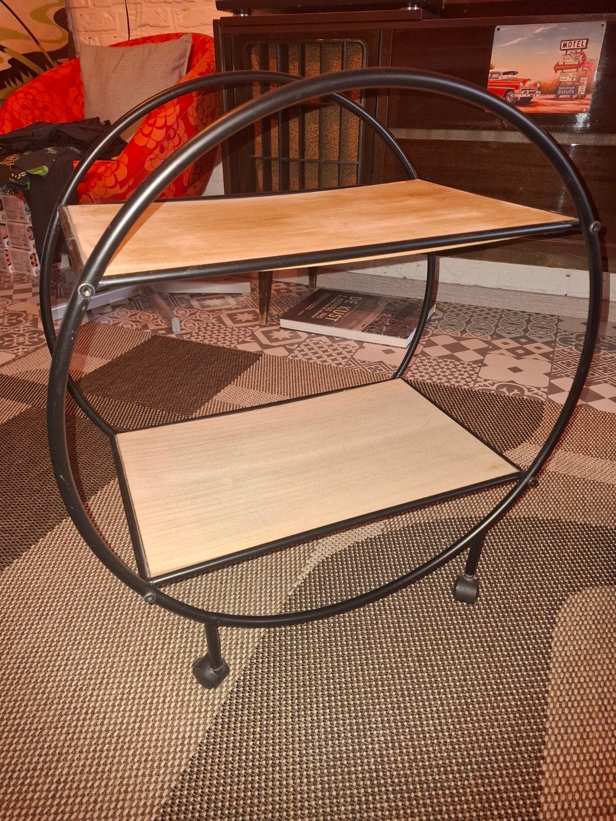 bijzettafeltje, Enlèvement, Utilisé, Chariot, Bois