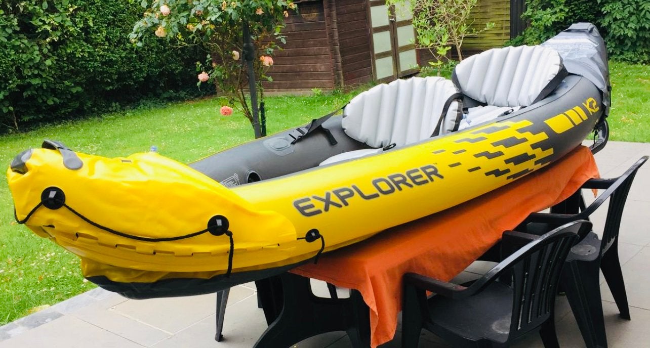 Canoë Explorer, Sports nautiques & Bateaux, Canoës, Gonflable, Comme neuf, Enlèvement, Deux personnes