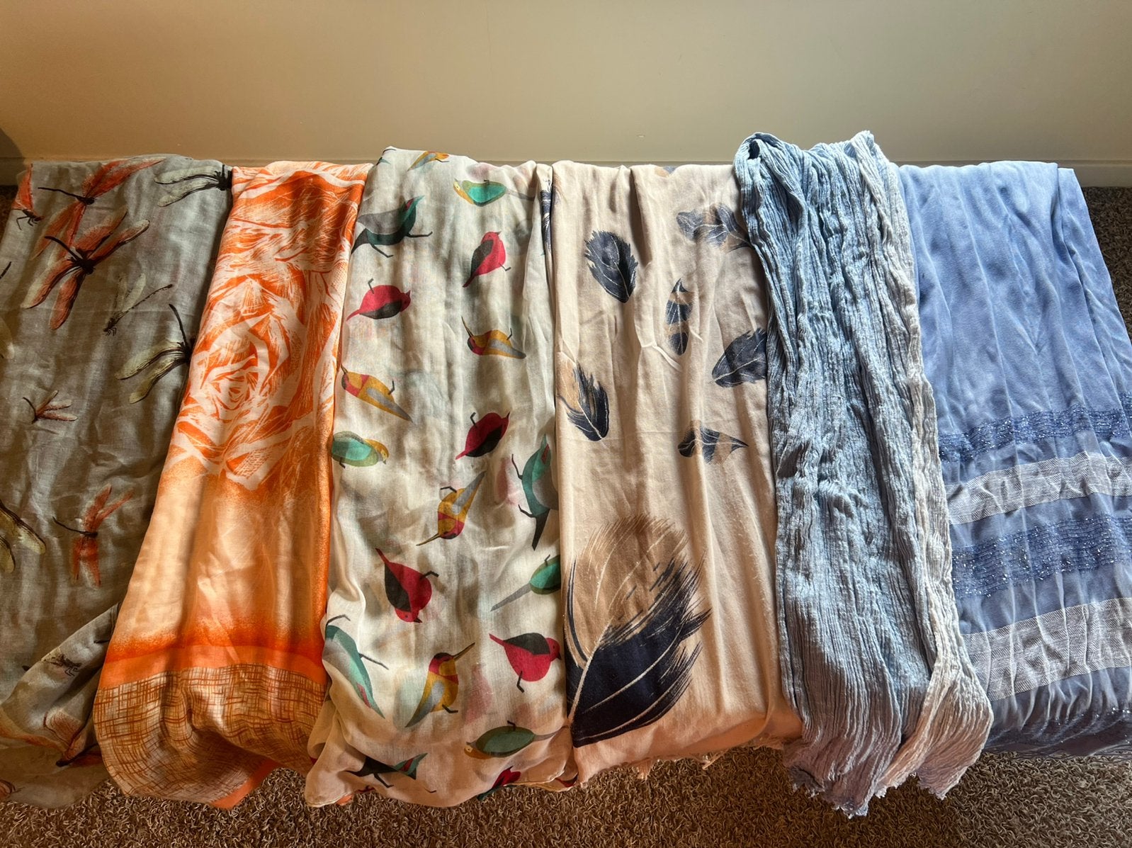 6 toffe sjaals voor bij je outfit: samen 18 euro, Kleding | Dames, Overige Dameskleding, Ophalen of Verzenden, Gedragen