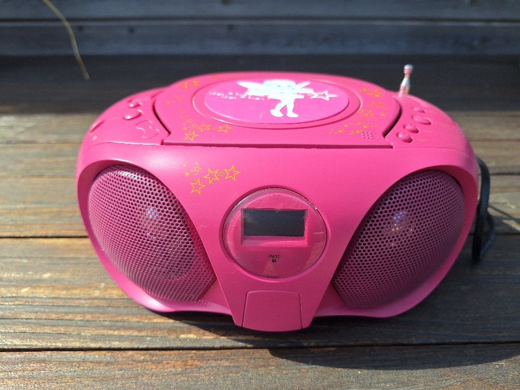 roze radio voor kinderen, Audio, Tv en Foto, Ophalen, Gebruikt, Radio