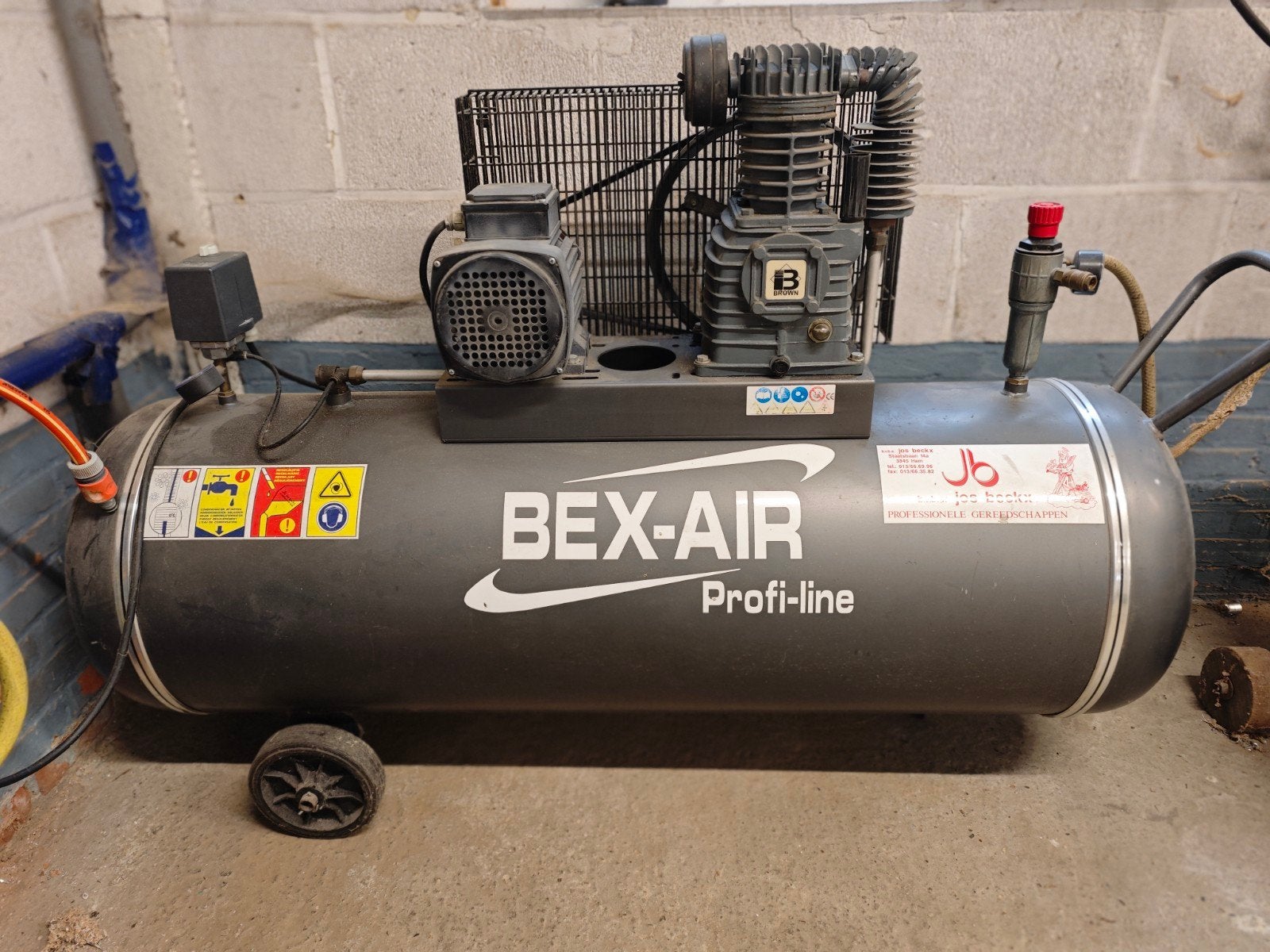 Compresseur BEX-AIR, 100 litres ou plus, Enlèvement, Utilisé, 10 bars ou plus