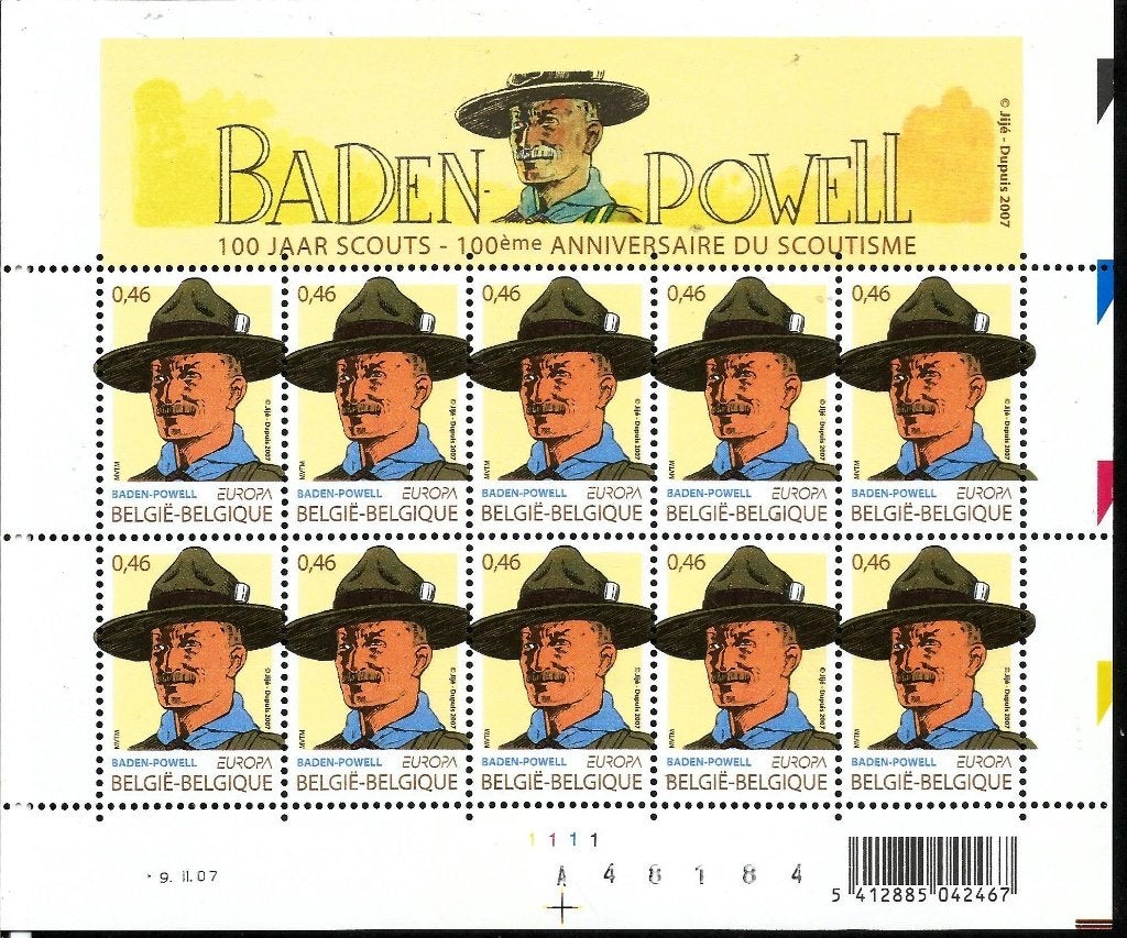 2007 100 jaar  Scouts OBP F3633**, Orginele gom, Ophalen of Verzenden, Zonder stempel, Postfris