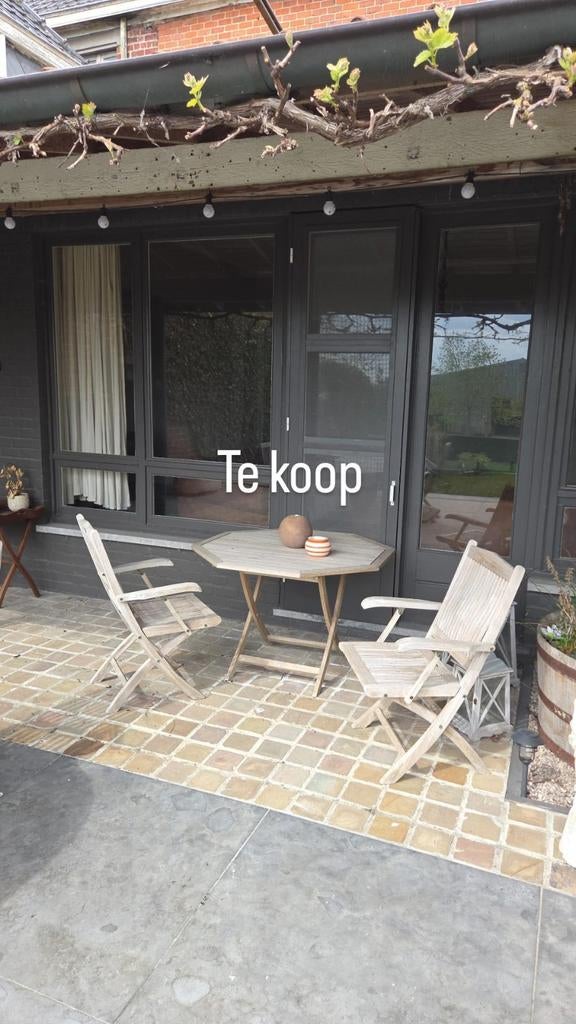 Teak tuinmeubelen+ stoelen, Tuin en Terras, Ophalen