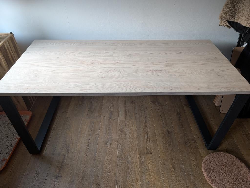 Bureau, Huis en Inrichting, Bureaus, Ophalen, Hout, Zo goed als nieuw, Industrieel