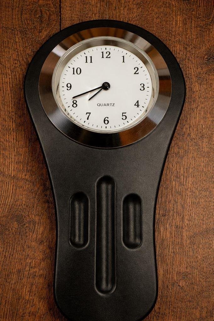 Zwart Stuurklokje - Wit Uurwerk - Lees tekst goed, Motoren, Verzenden, Nieuw