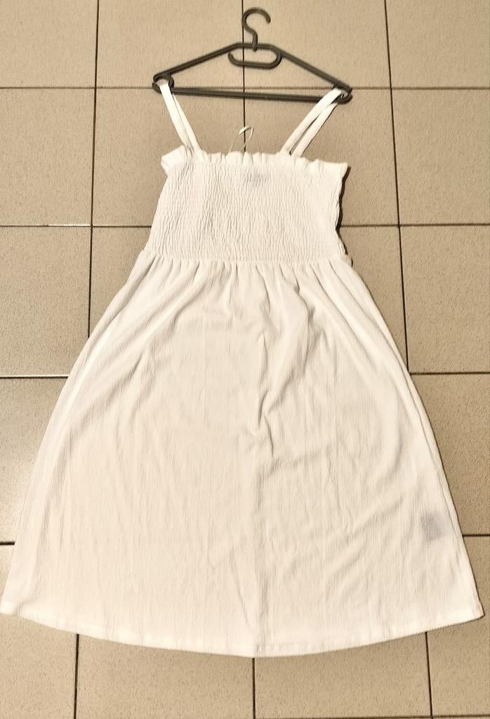 Lang wit kleedje (L) van C&A (Nieuw), Enlèvement, Blanc, C&A, Taille 42/44 (L)