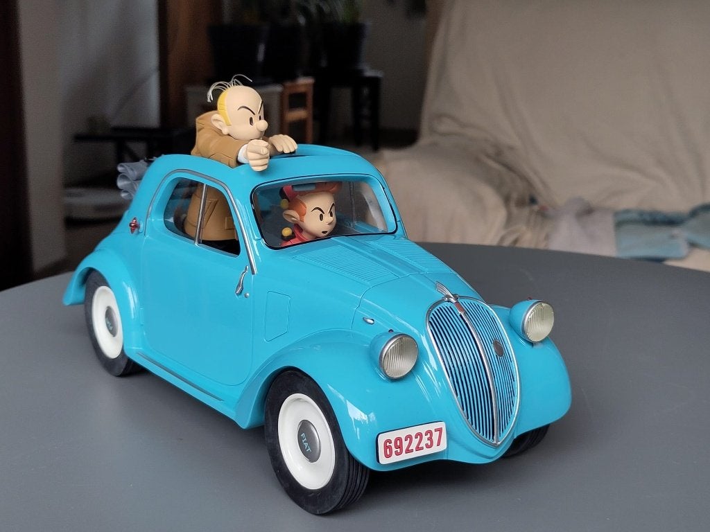 Fiat 500 Topolino (1937) - GF07 Spirou en Fantasio, Ophalen, Zo goed als nieuw, Beeldje of Figuurtje