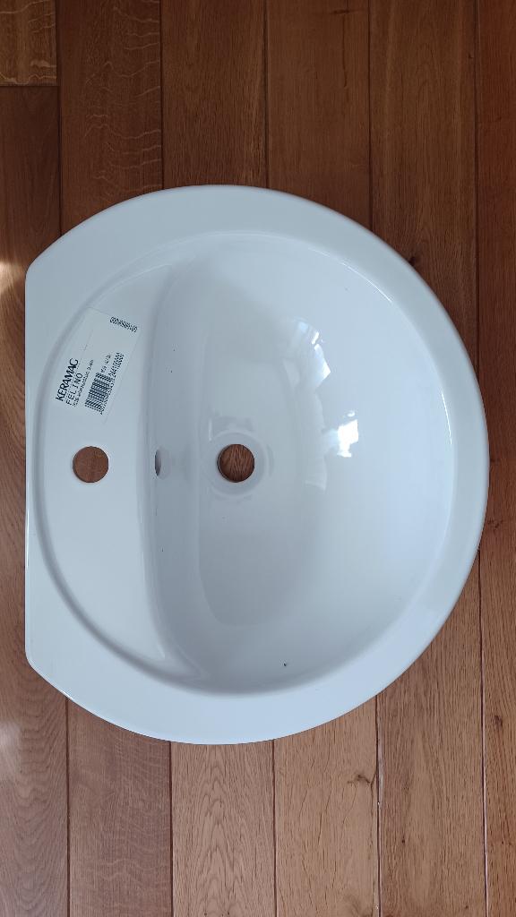Inbouw lavabo, Keramag Felino, nieuw in doos., Ophalen, Nieuw, Steen, Wastafel