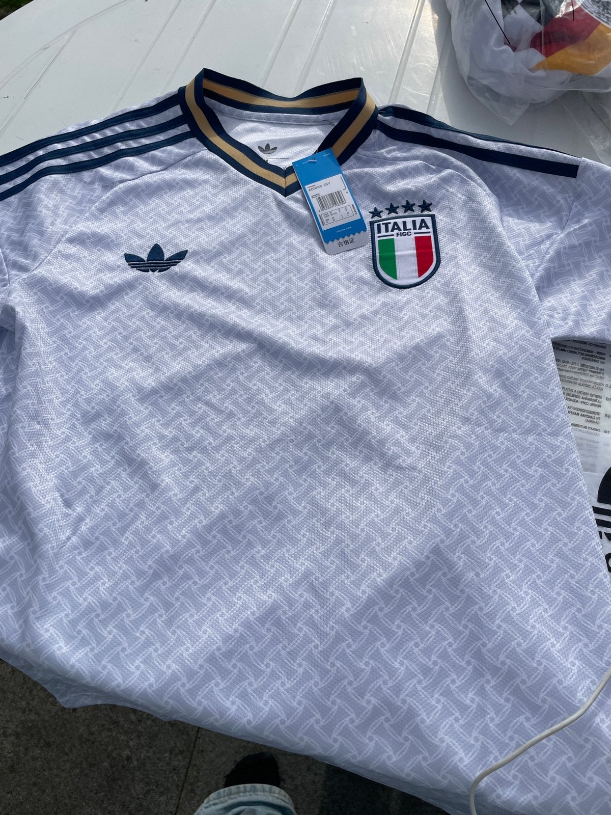FIFA World Cup Jersey Italië, Sport en Fitness, Voetbal, Maat M, Ophalen, Nieuw, Shirt