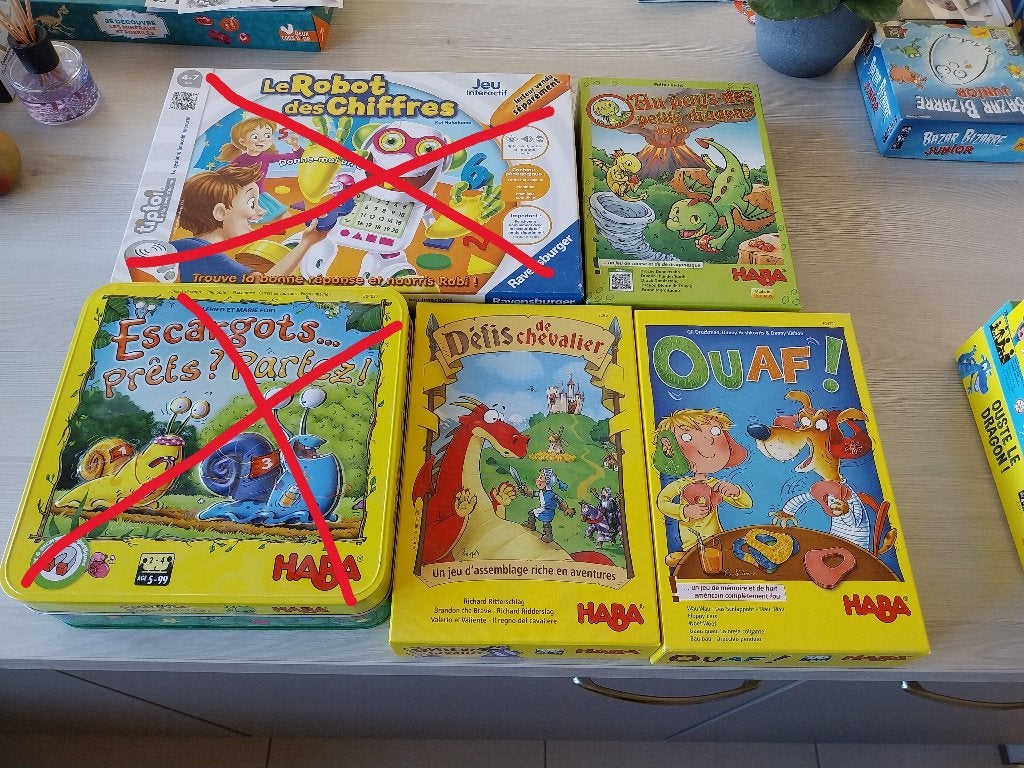 Divers jeux de société enfant, Enlèvement, Comme neuf