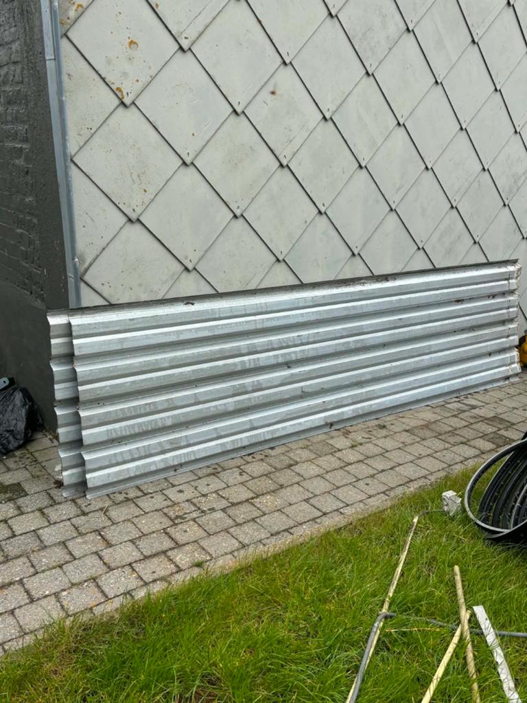 Zware dakplaten, Doe-het-zelf en Bouw, Dakpannen en Dakbedekking, Ophalen, Metaal, 15 m² of meer