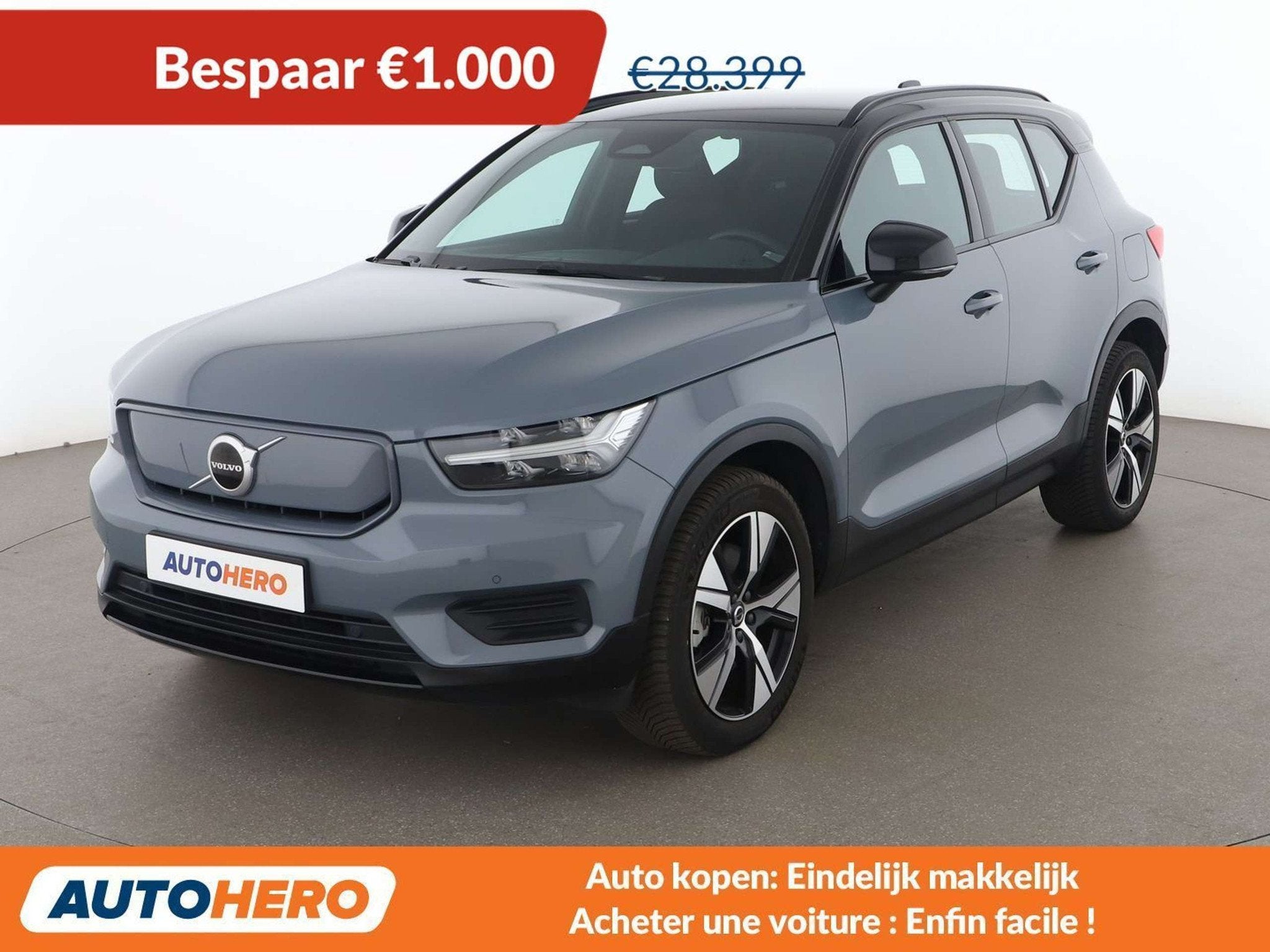 Volvo XC40 Recharge 170 kW Plus 2WD (bj 2022, automaat), Auto's, Stof, Gebruikt, Zwart, 170 kW