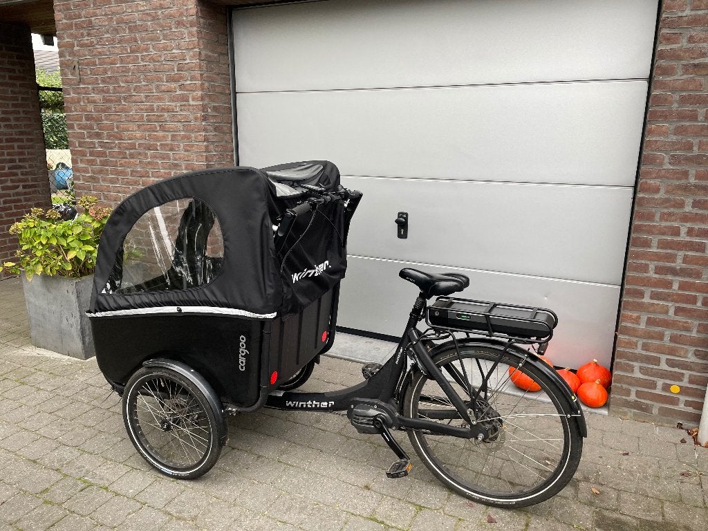 Elektrische bakfiets Winther, Fietsen en Brommers, Fietsen | Bakfietsen, Gebruikt, Overige merken, 4 kinderen of meer, Elektrisch