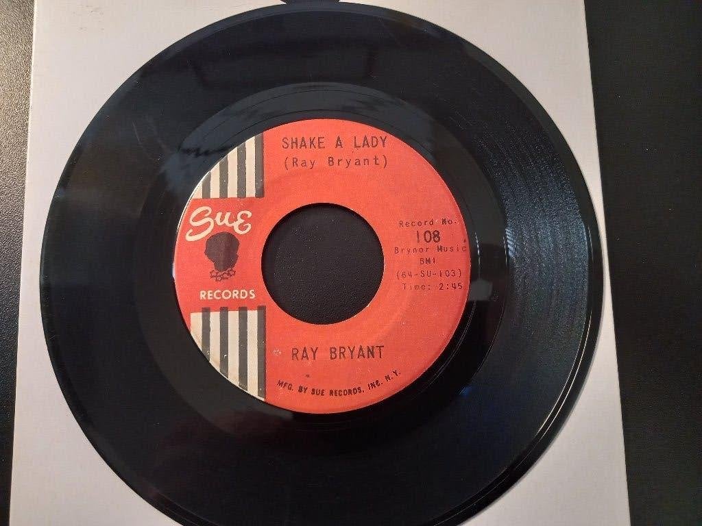 Ray Bryant‎ — Shake A Lady - '7 Popcorn Jazz, Enlèvement ou Envoi, 7 inch, Utilisé, Autres types