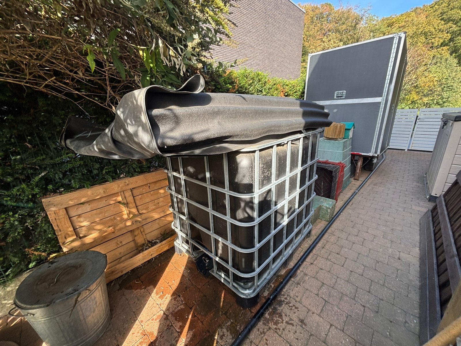 Ibc vat 1000liter, Ophalen, Zo goed als nieuw