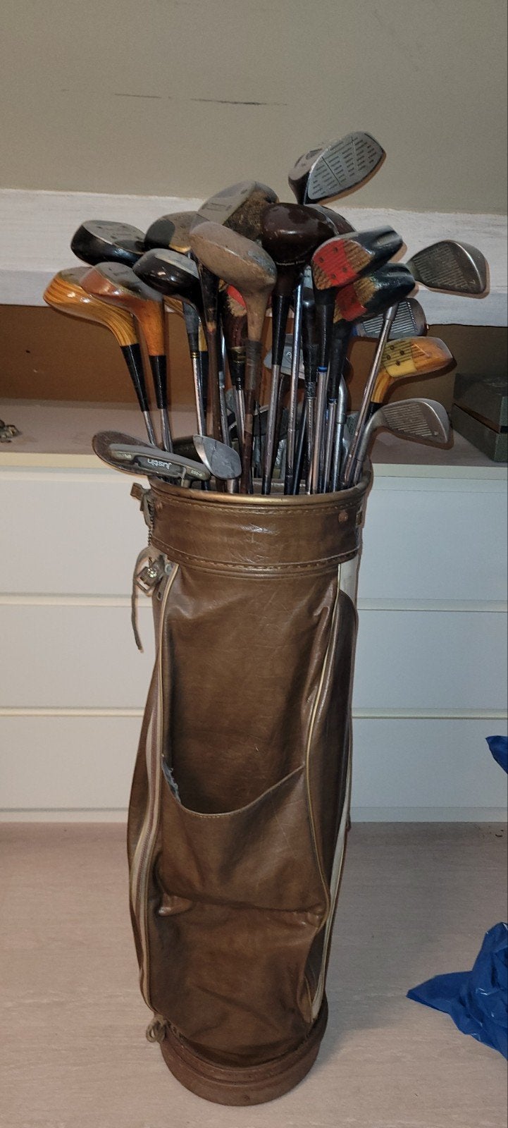 oude golfsticks en golfzak, Sport en Fitness, Ophalen