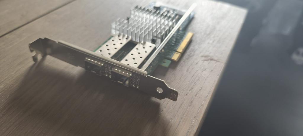 Intel X520-DA2 10G SFP+ NIC – 2x 10Gb poorten, Ophalen of Verzenden, Gebruikt, Intern, Intel