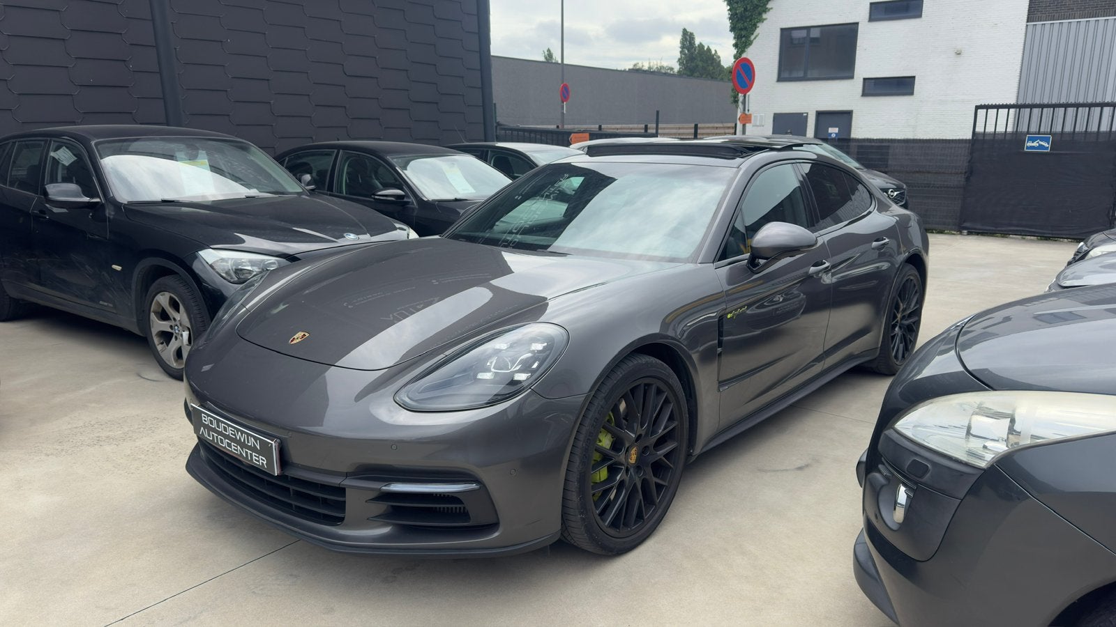 Porsche Panamera 4 E-Hybrid Benzine 3.0 Full Optie !, Autos, Porsche, Cuir, Argent ou Gris, Achat, Euro 6