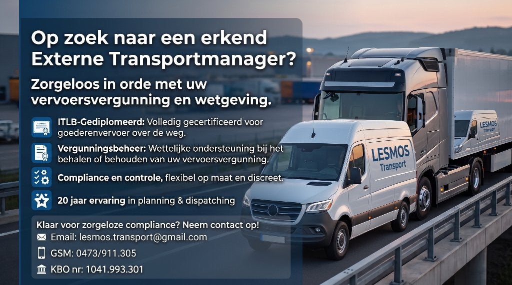 Gestionnaire de transport externe /Capacité professionnelle