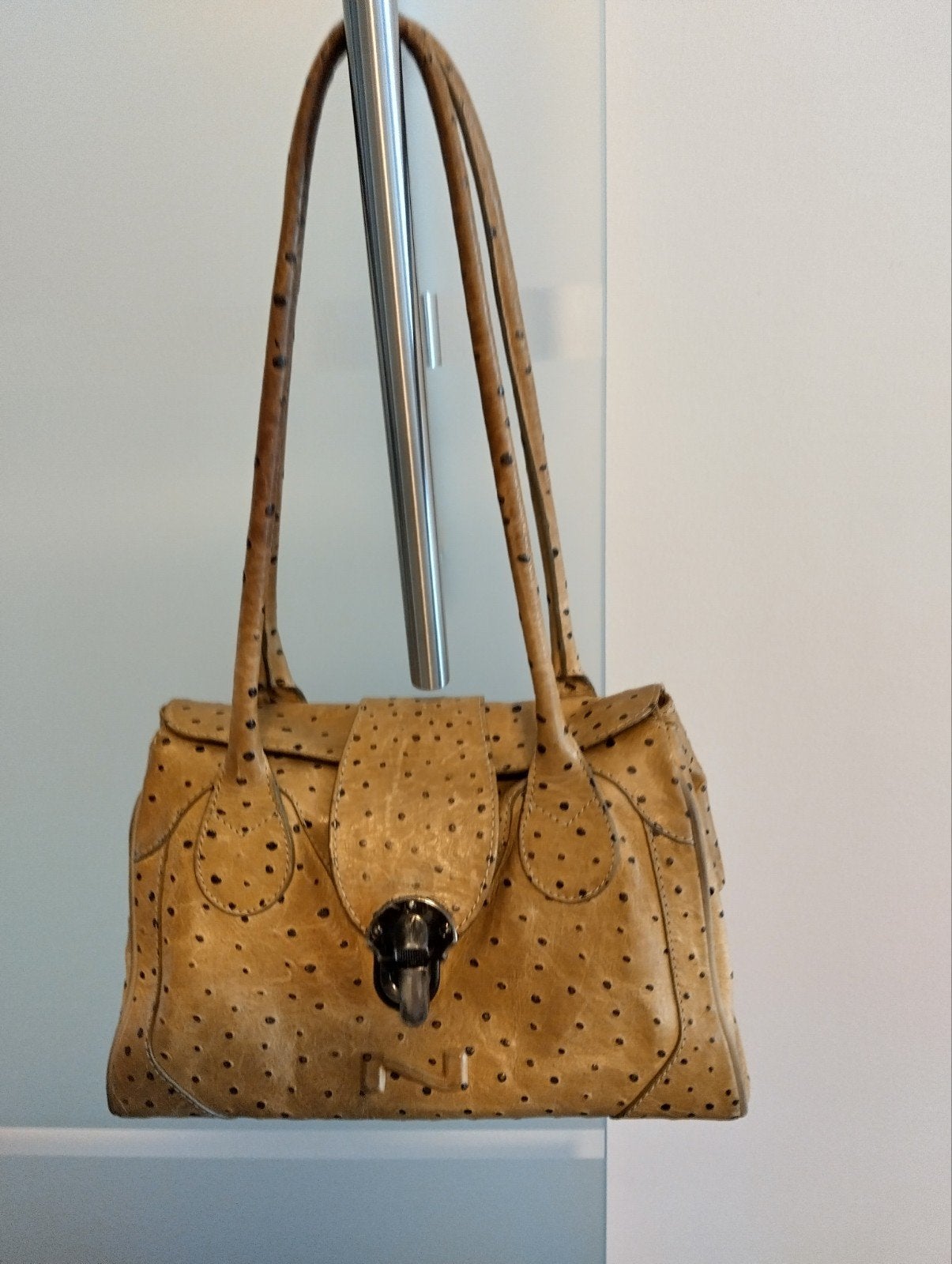 Handtas Nathan, Handtassen en Accessoires, Tassen | Damestassen, Ophalen, Beige, Handtas