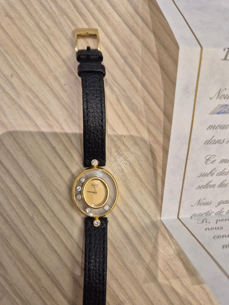 Horloge Chopard, Montre-bracelet, Autres marques, Cuir, Comme neuf