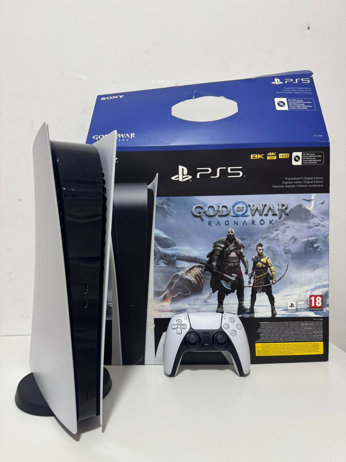 PS5 Digital + 1 controller - in goede staat, Consoles de jeu & Jeux vidéo, Consoles de jeu | Sony PlayStation 5, Enlèvement, Comme neuf