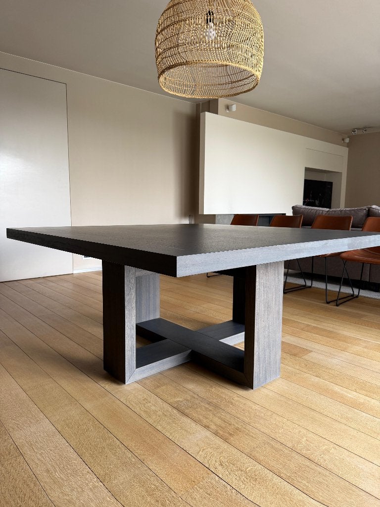 Grote vierkante eettafel 160160 - 8 personen, Huis en Inrichting, Tafels | Eettafels, Ophalen, 150 tot 200 cm, Zo goed als nieuw