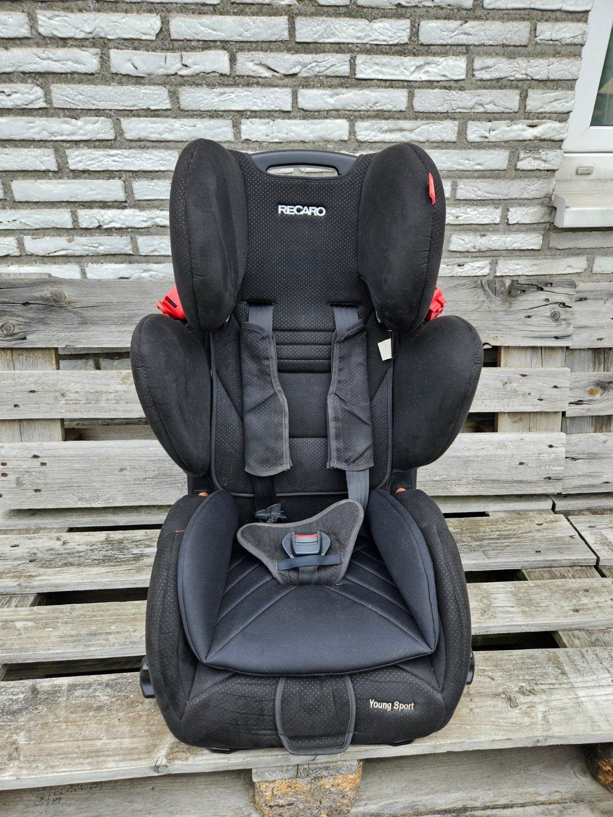 Recaro Young Sport (black) autostoel (9-36 kg), Kinderen en Baby's, Autostoeltjes, Verstelbare rugleuning, 9 t/m 36 kg, Ophalen
