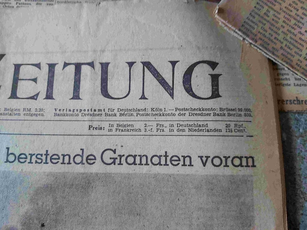 Zeitung Brussel Oorlog Guerre Bezetting NSADP Brigade Pers, Envoi, 1940 à 1960, Journal