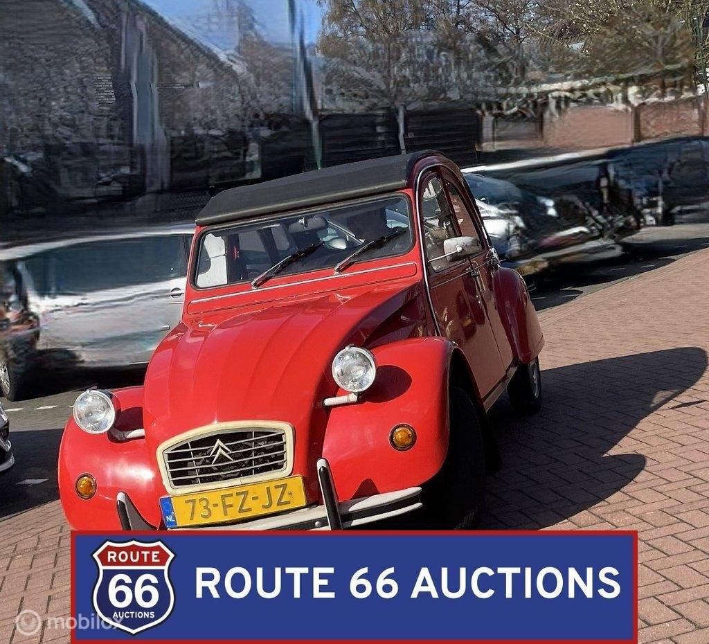 Citroën 2CV6 Club | 1989 | Route 66 Auctions, Citroën, Zwart, Bedrijf, Handgeschakeld