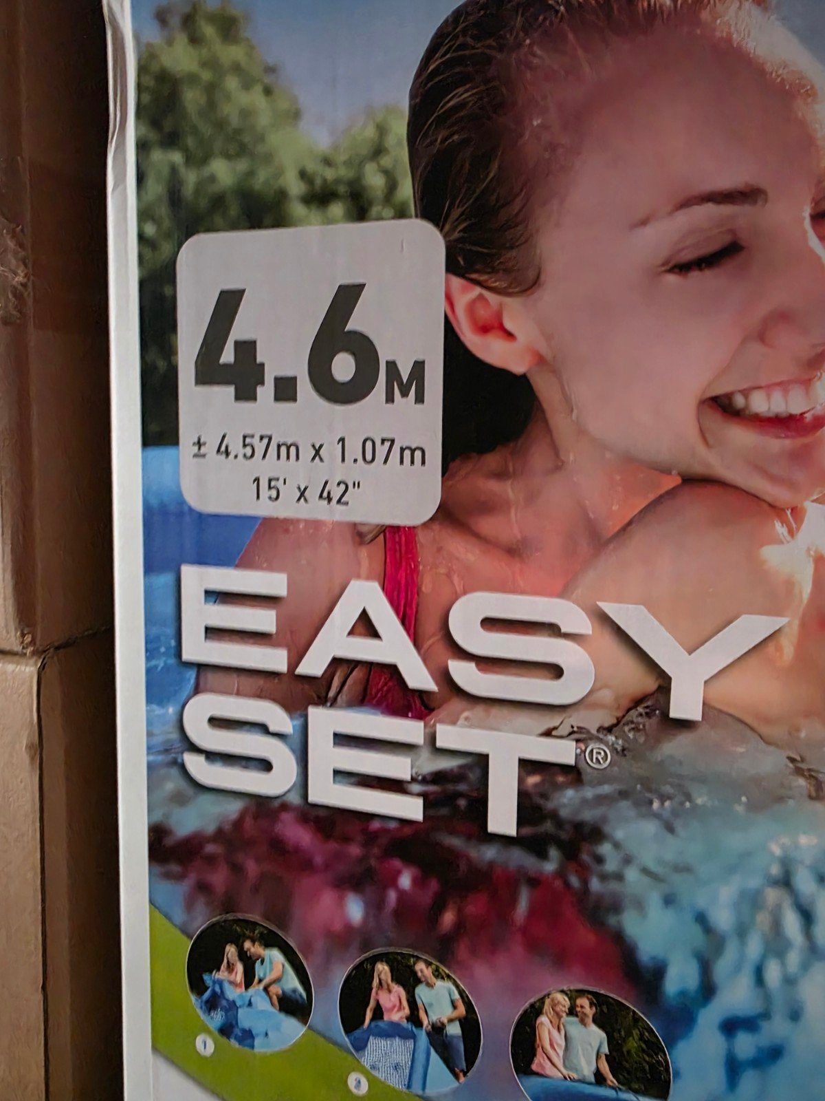 INTEX Easy Set XL zwembad - 1 keer opgezet !, Ophalen, Gebruikt, Opblaaszwembad, 80 tot 120 cm