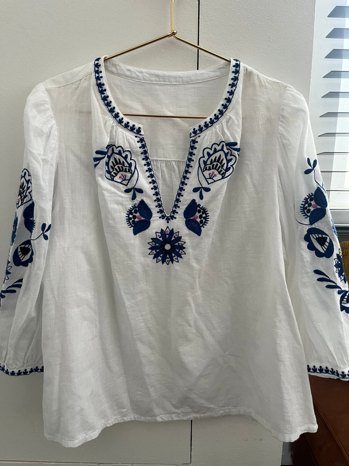 Linnen blousje S, Kleding | Dames, Ophalen, Zo goed als nieuw