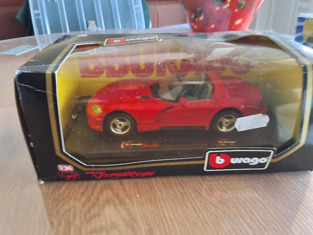 dodge viper RT/10, Hobby & Loisirs créatifs, Voitures miniatures | 1:24, Enlèvement ou Envoi, Comme neuf, Voiture, Burago