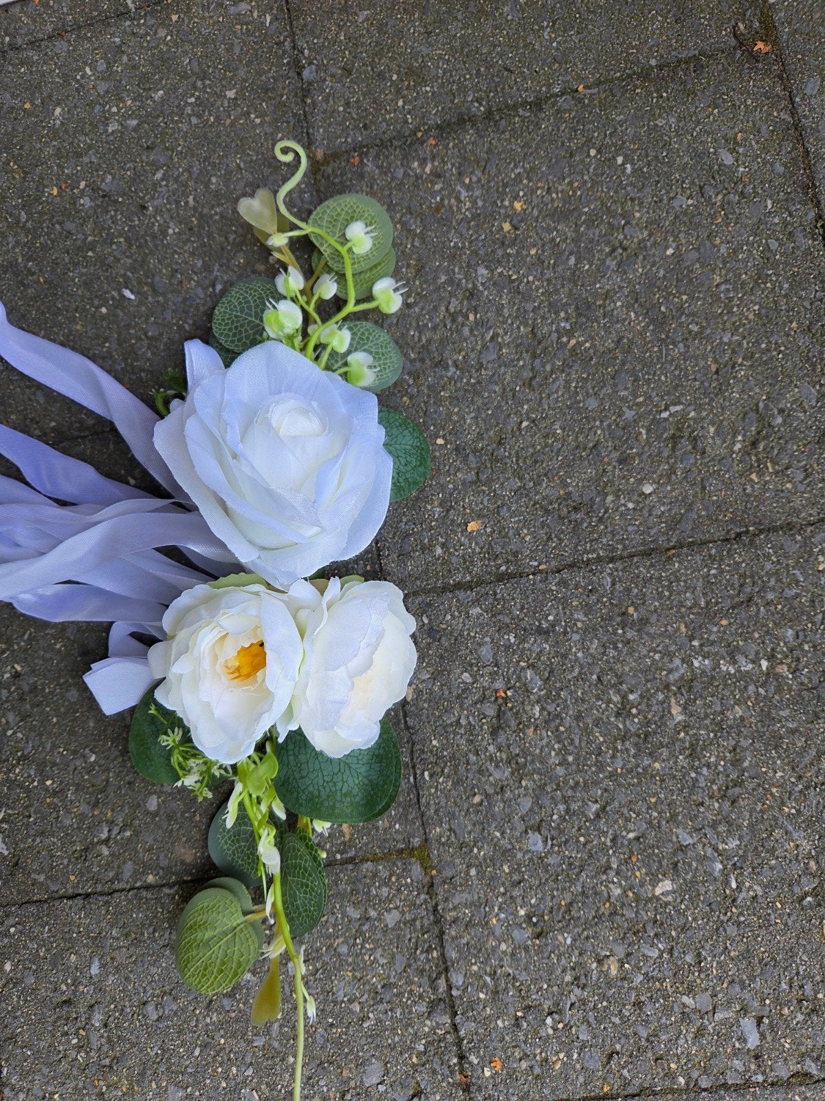 bloemen voor aan de auto. 28 stuks, Ophalen, Wit