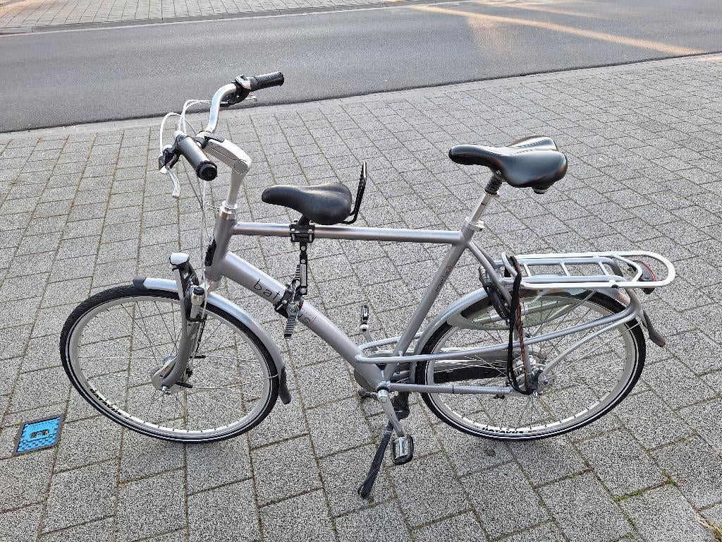 herenfiets Batavus grote maat met kinderzitje, Vélos & Vélomoteurs, Vélos | Hommes | Vélos pour homme, Comme neuf, Batavus, 61 à 65 cm