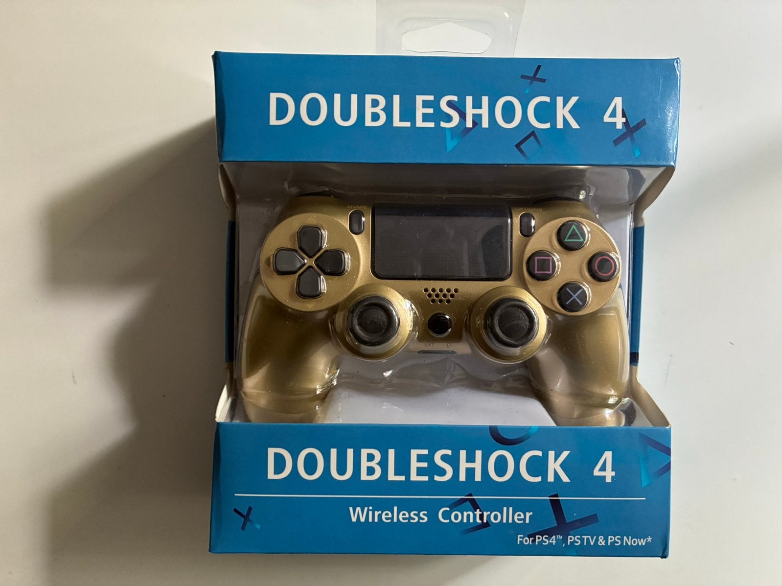 DoubleShock 4 Draadloze Controller Goud voor PS4, Ophalen of Verzenden, Zo goed als nieuw, Controller, PlayStation 4