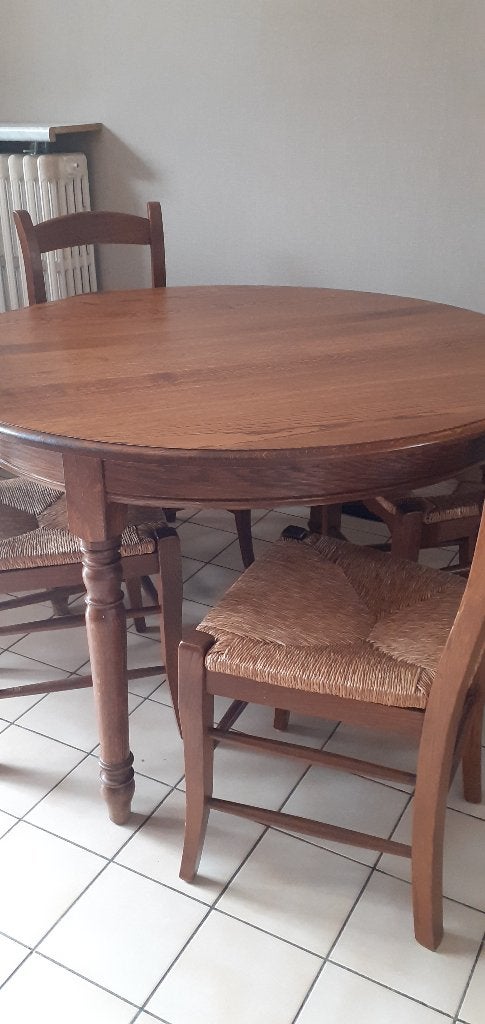 keukentafel met stoelen, Huis en Inrichting, Ophalen, Gebruikt, Klassiek, Vier personen