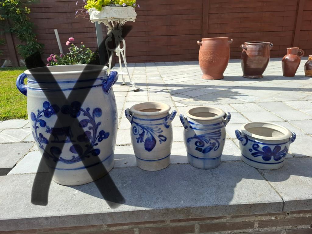 Kruiken/ bloempotten, Enlèvement, Utilisé, Intérieur, Poterie