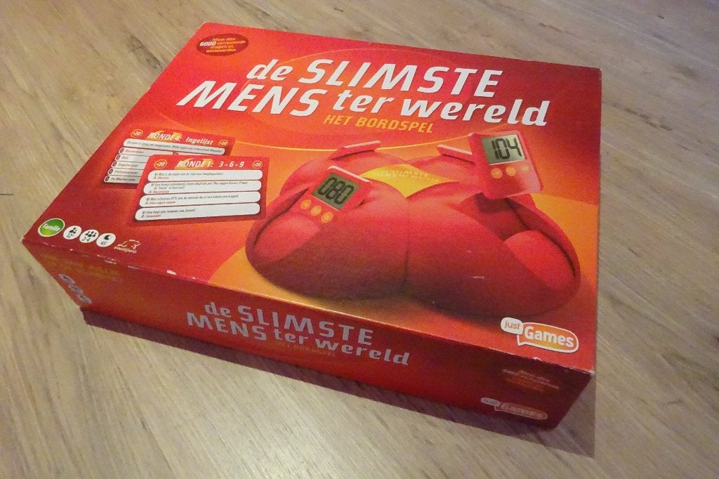 bordspel De slimste mens, Drie of vier spelers, Ophalen, Zo goed als nieuw, Just Games