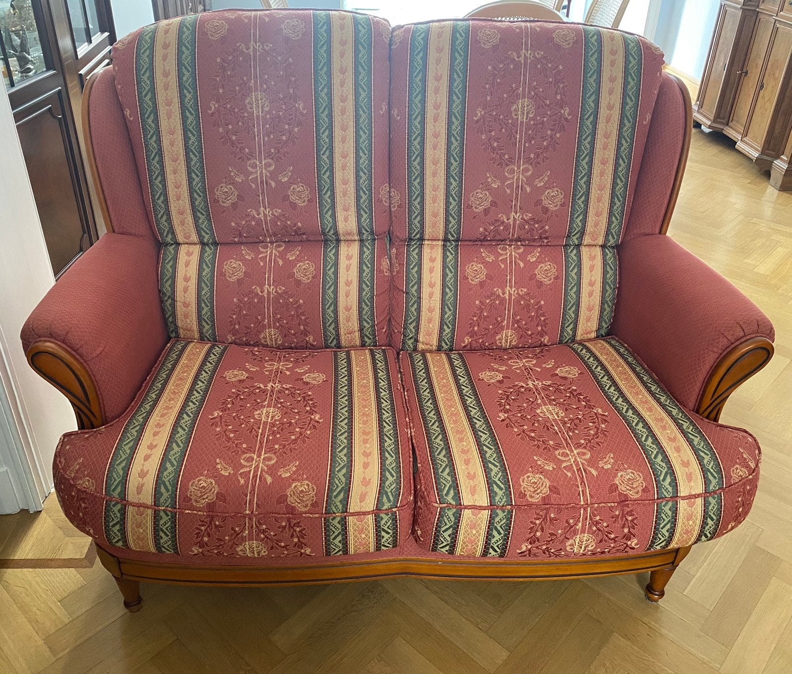 Lot d’un canapé et un fauteuil, Enlèvement, Utilisé, Trois personnes, Tissus