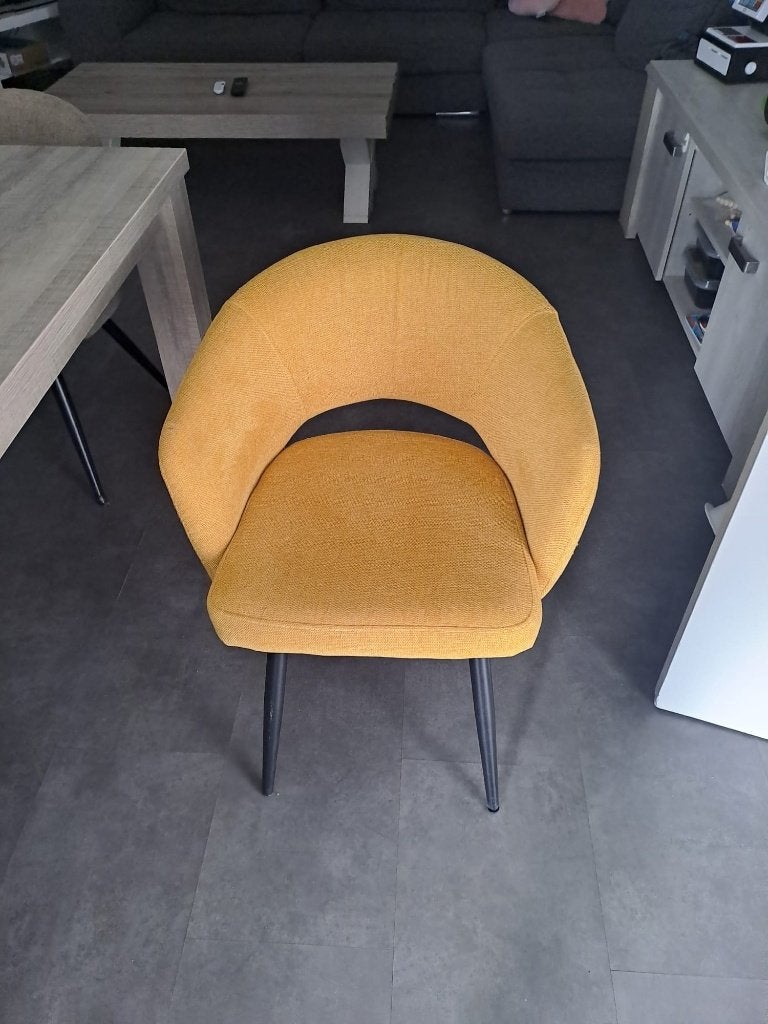 Eetkamerstoelen, Huis en Inrichting, Ophalen, Gebruikt, Stof, Vier