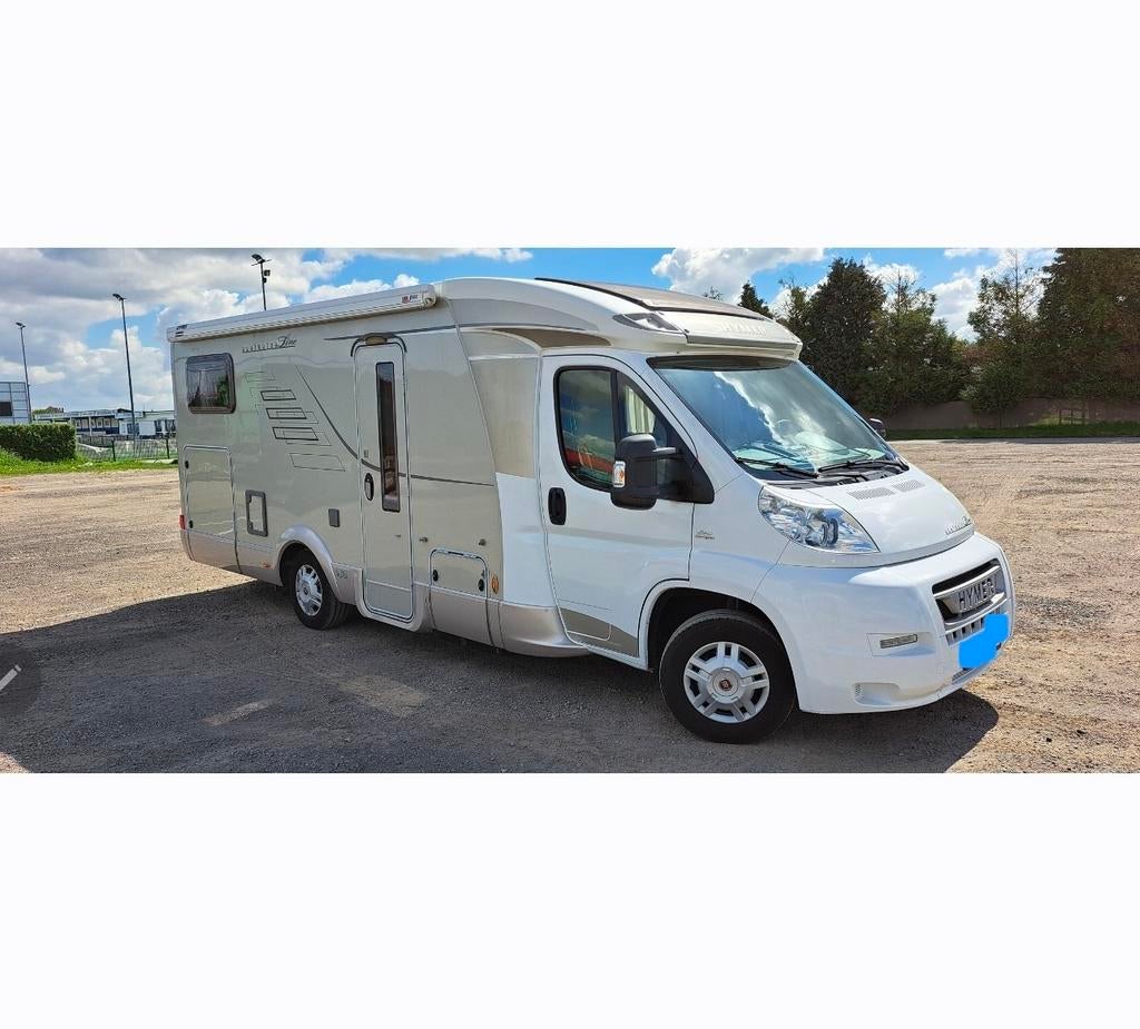 Hymer T614 CL - 28.200km -grote garage -2012 - instapklaar, Caravans en Kamperen, Fiat, Particulier, LPG, Fiat