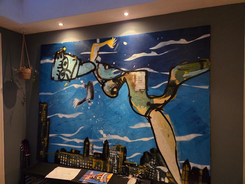 Herman Brood - origineel schilderij, Antiek en Kunst, Ophalen