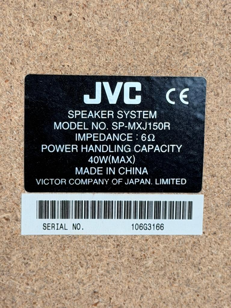 Haut parleur JVC, TV, Hi-fi & Vidéo, Enlèvement, Comme neuf, Moins de 60 watts, JVC