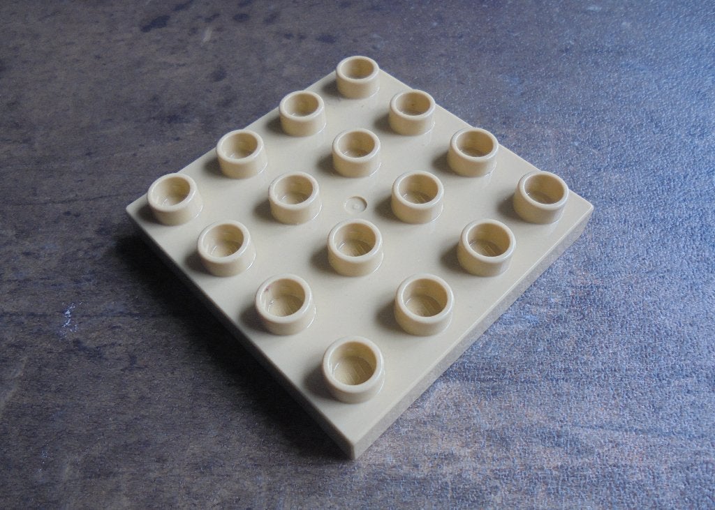 Lego Duplo Baseplate 4x4 (zie foto's), Ophalen of Verzenden, Gebruikt, Losse stenen, Duplo