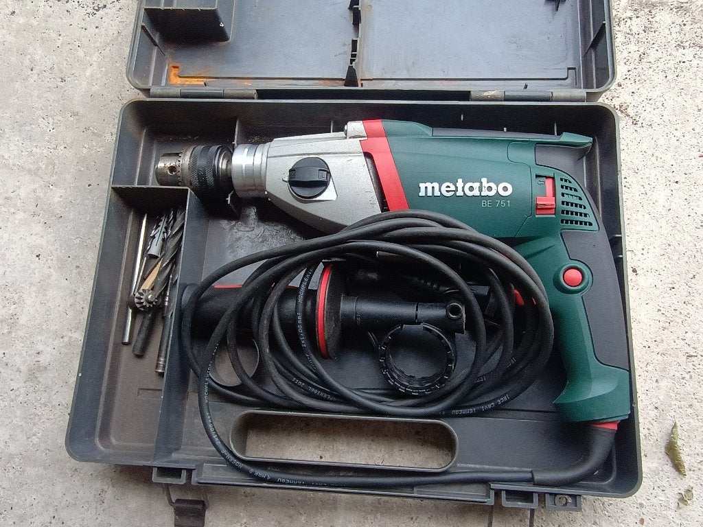 boormachine Metabo, Doe-het-zelf en Bouw, Gereedschap | Boormachines, Ophalen, Gebruikt, 600 watt of meer, Boormachine