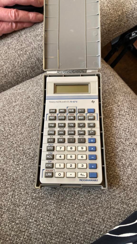 Rekenmachine Texas instruments, Ophalen, Gebruikt