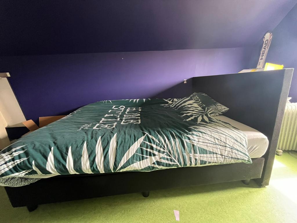 2 persoons bed, Huis en Inrichting, Ophalen, Tweepersoons, 140 cm, Zo goed als nieuw