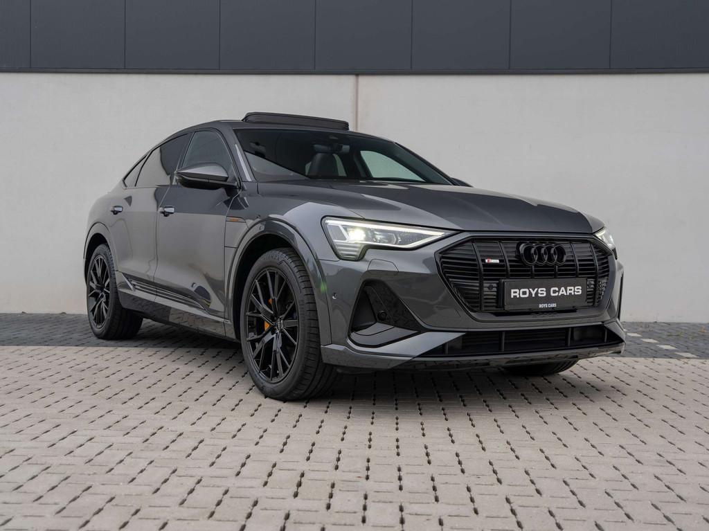 Audi e-tron Sportback S-line -PANO/SPORTZETELS/CAMERA/ZETELV, Auto's, Automaat, 230 kW, Gebruikt, Zwart